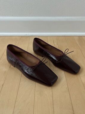 MANSUR GAVRIEL SQUARE TOE BALLERINA FLATS